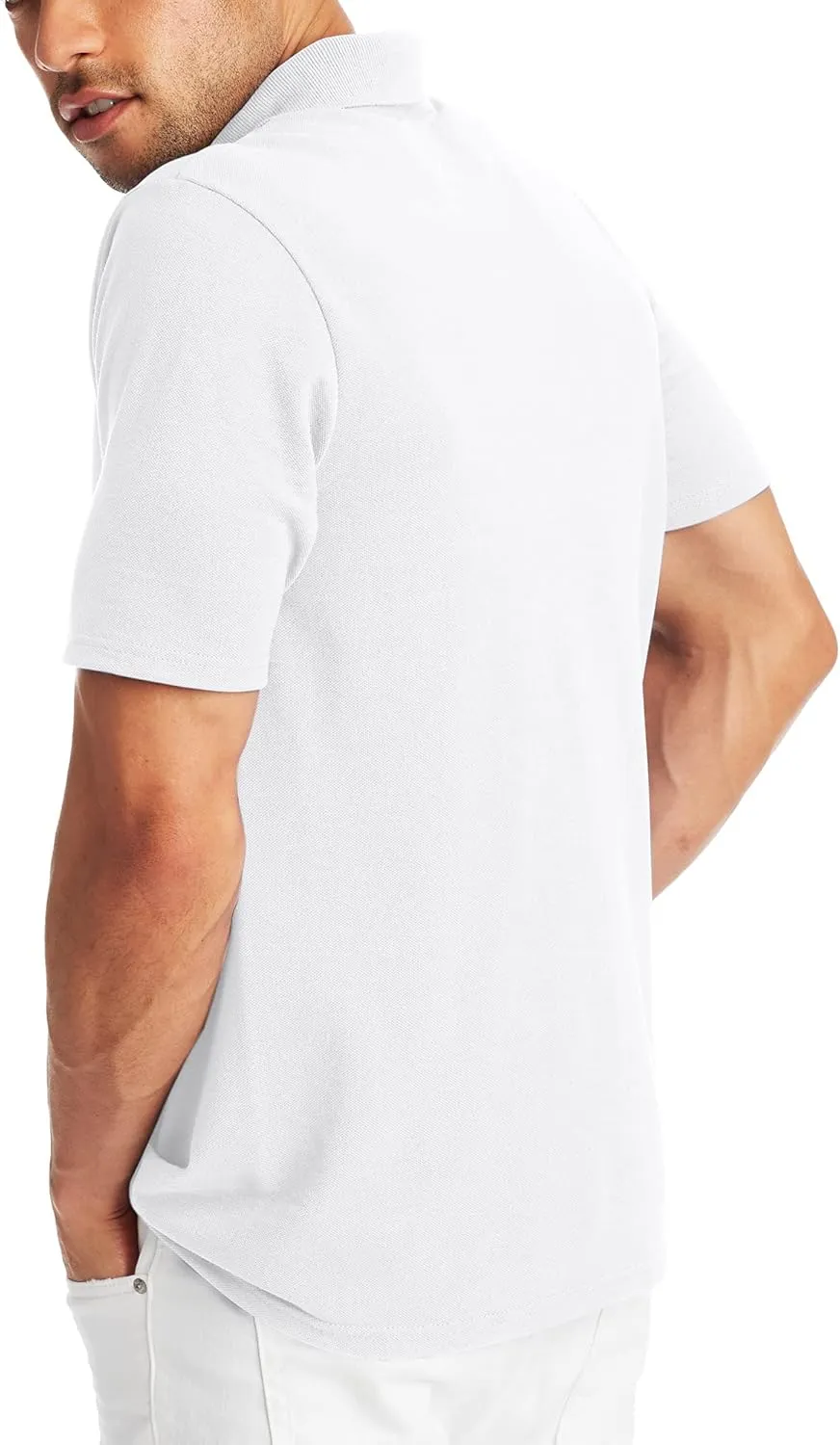 Hanes Mens X-Temp Short Sleeve Polo Shirt, Midweight Men's Shirt
