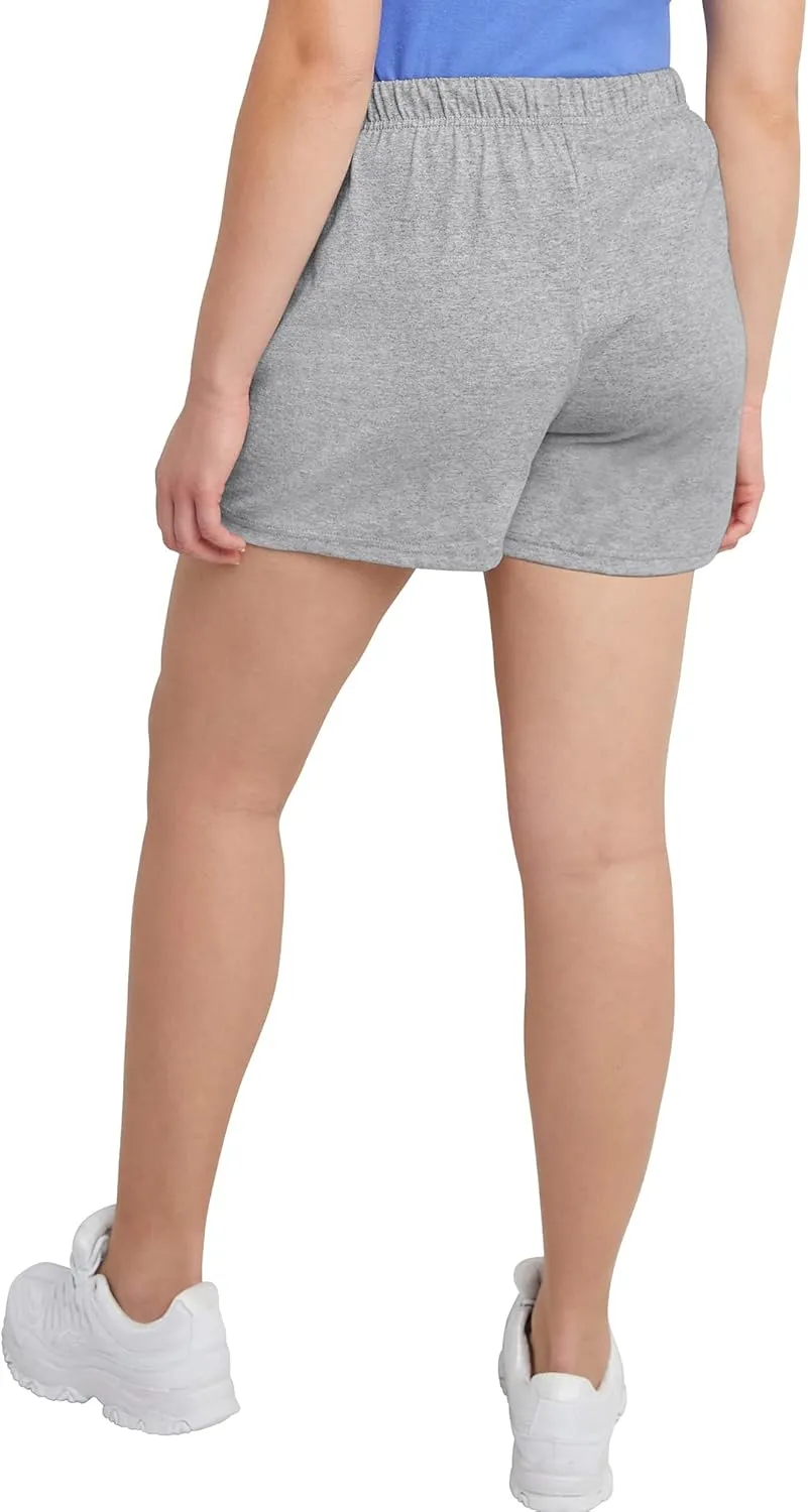 Hanes Women's Essentials Drawstring Adjustable Cotton Shorts