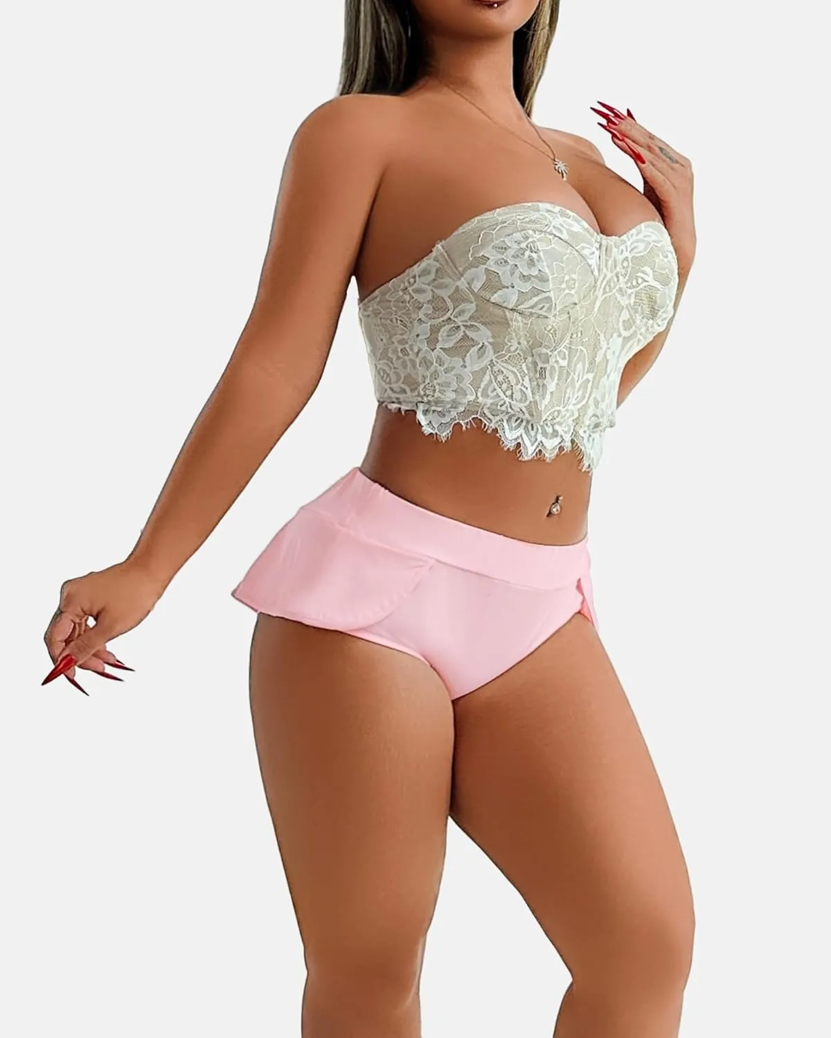 High Waist Workout Gym Shorts Dance Skirts Sexy Club Hot Pants Yoga Booty Shorts Active Butt Lifting Sports Leggings