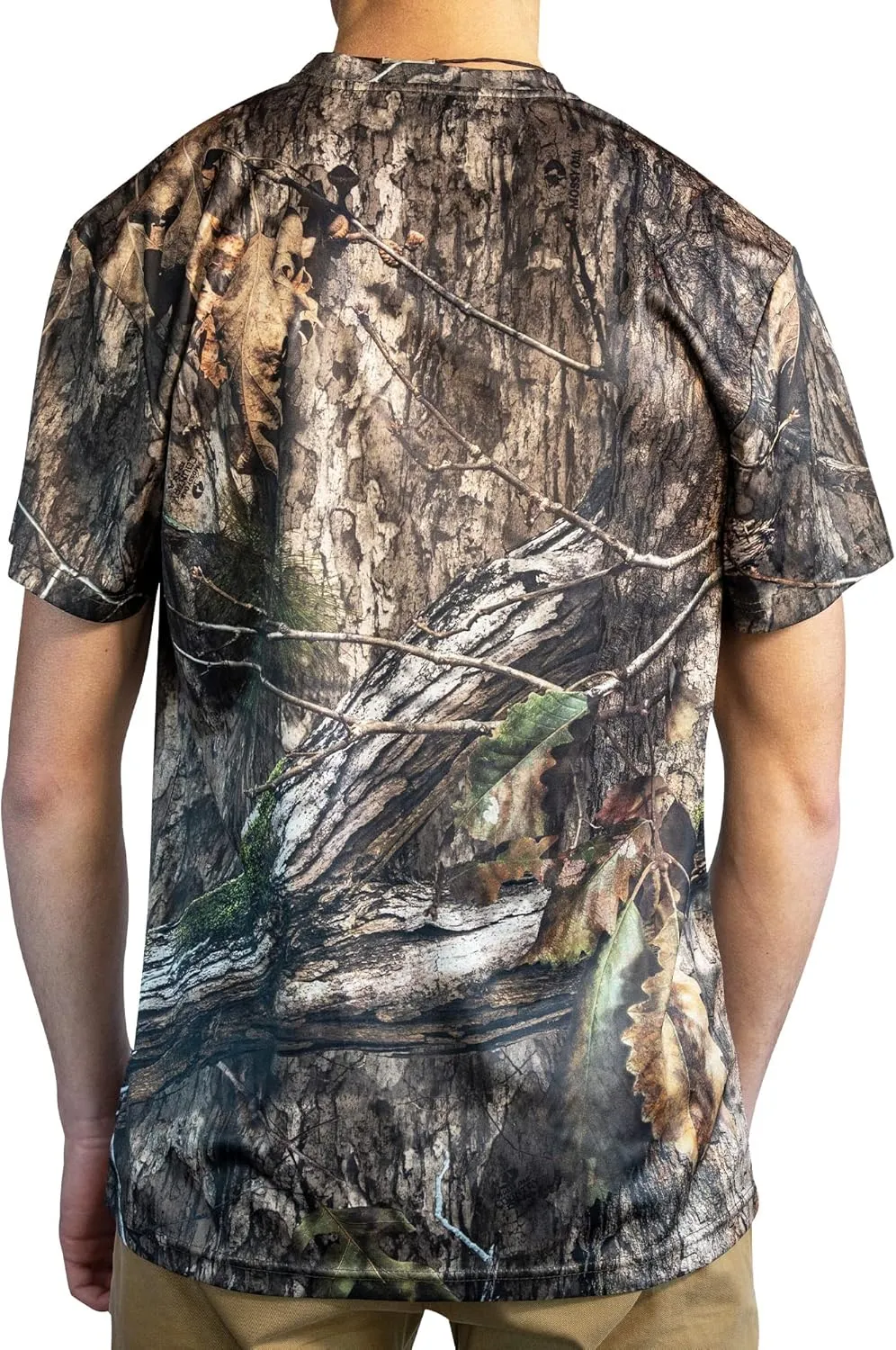 HOT SHOT Mens Camo Hunting Short Sleeve Shirt  Quick Dry Performance Shirt