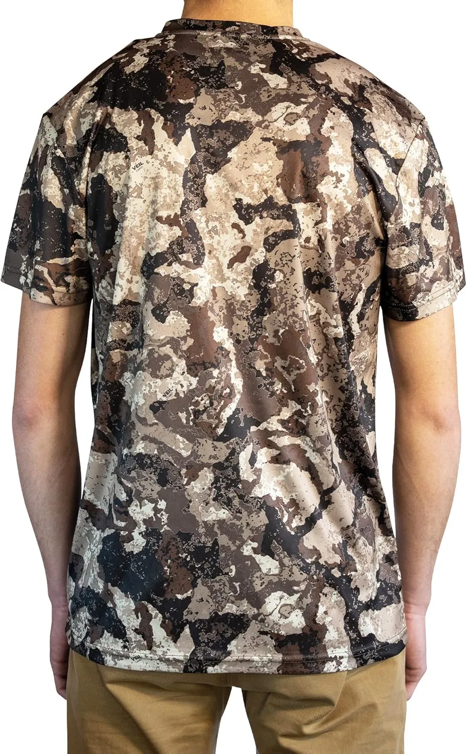 HOT SHOT Mens Camo Hunting Short Sleeve Shirt  Quick Dry Performance Shirt