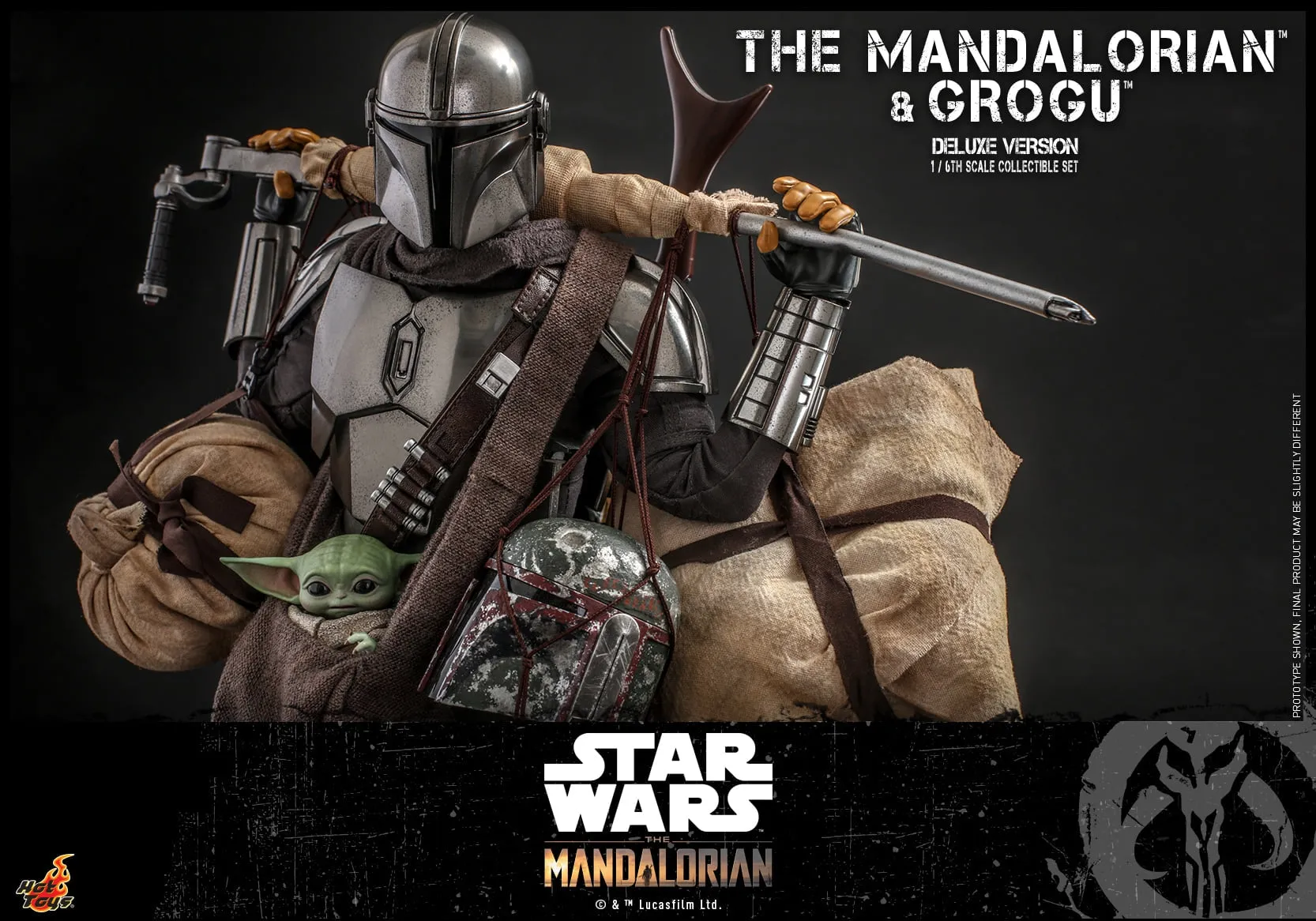 Hot Toys - TMS052 - Star Wars: The Mandalorian™ - 1/6th scale The Mandalorian™ and Grogu™ Collectible Set (Deluxe)