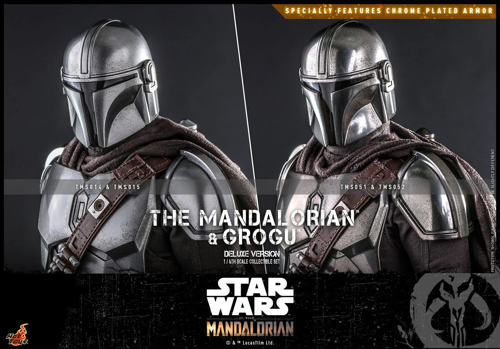 Hot Toys - TMS052 - Star Wars: The Mandalorian™ - 1/6th scale The Mandalorian™ and Grogu™ Collectible Set (Deluxe)