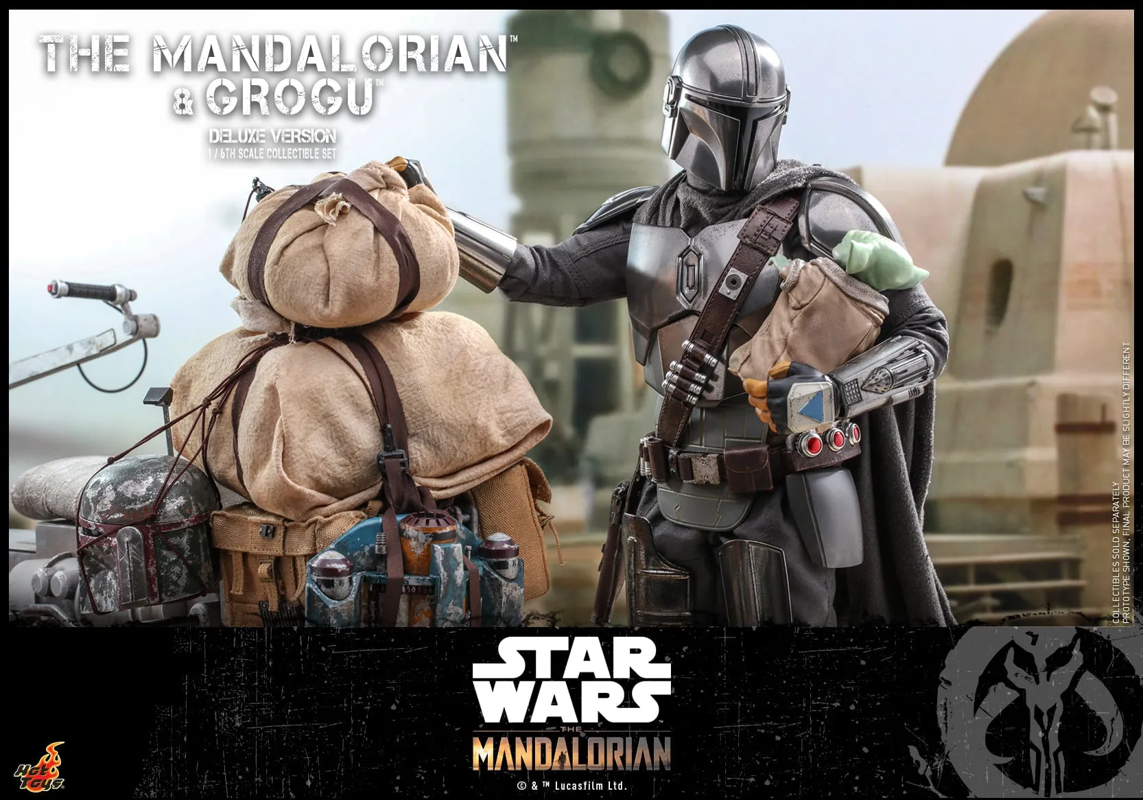 Hot Toys - TMS052 - Star Wars: The Mandalorian™ - 1/6th scale The Mandalorian™ and Grogu™ Collectible Set (Deluxe)