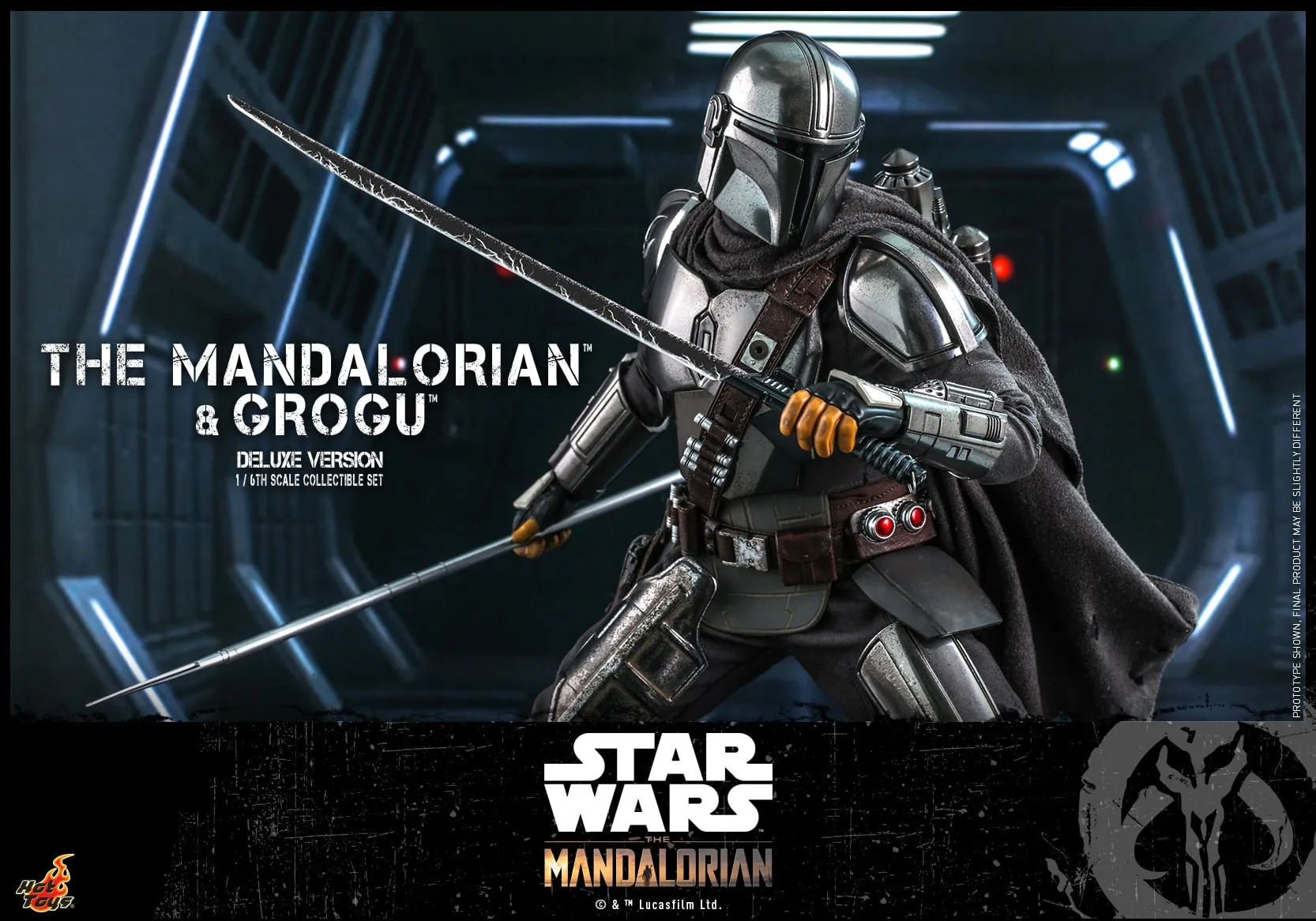 Hot Toys - TMS052 - Star Wars: The Mandalorian™ - 1/6th scale The Mandalorian™ and Grogu™ Collectible Set (Deluxe)