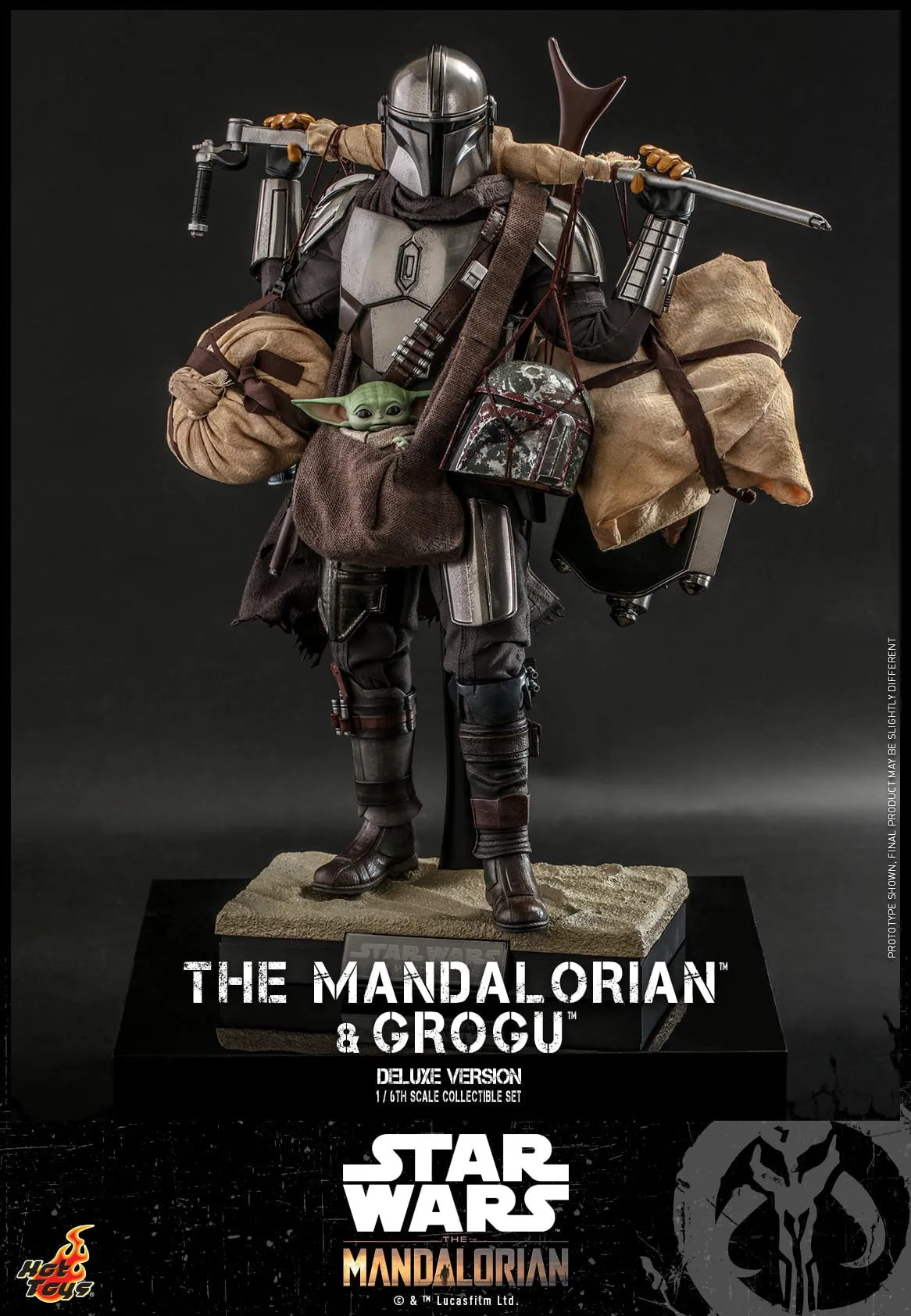 Hot Toys - TMS052 - Star Wars: The Mandalorian™ - 1/6th scale The Mandalorian™ and Grogu™ Collectible Set (Deluxe)
