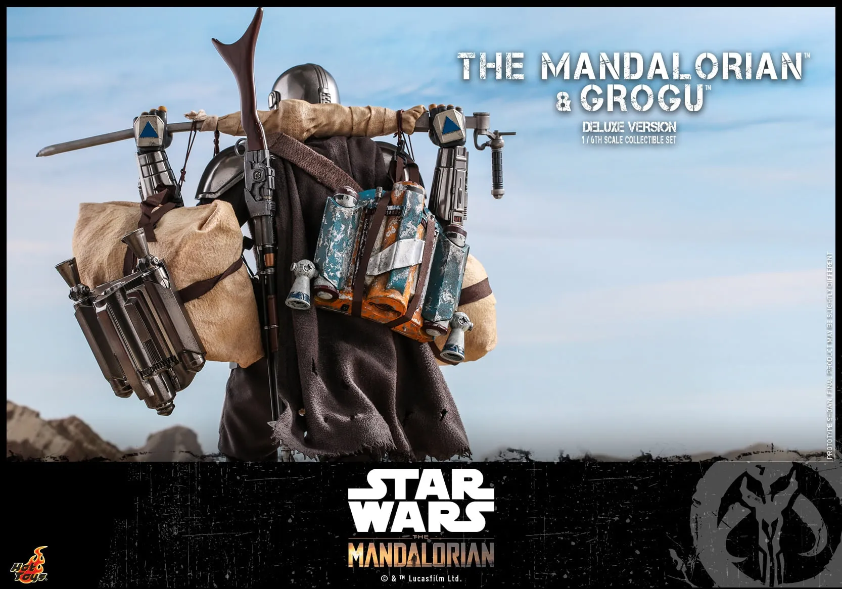Hot Toys - TMS052 - Star Wars: The Mandalorian™ - 1/6th scale The Mandalorian™ and Grogu™ Collectible Set (Deluxe)
