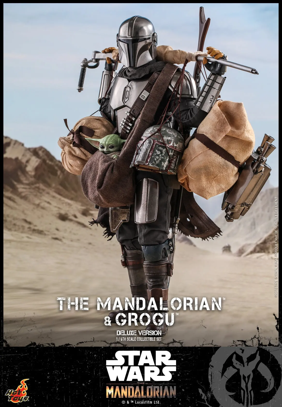Hot Toys - TMS052 - Star Wars: The Mandalorian™ - 1/6th scale The Mandalorian™ and Grogu™ Collectible Set (Deluxe)