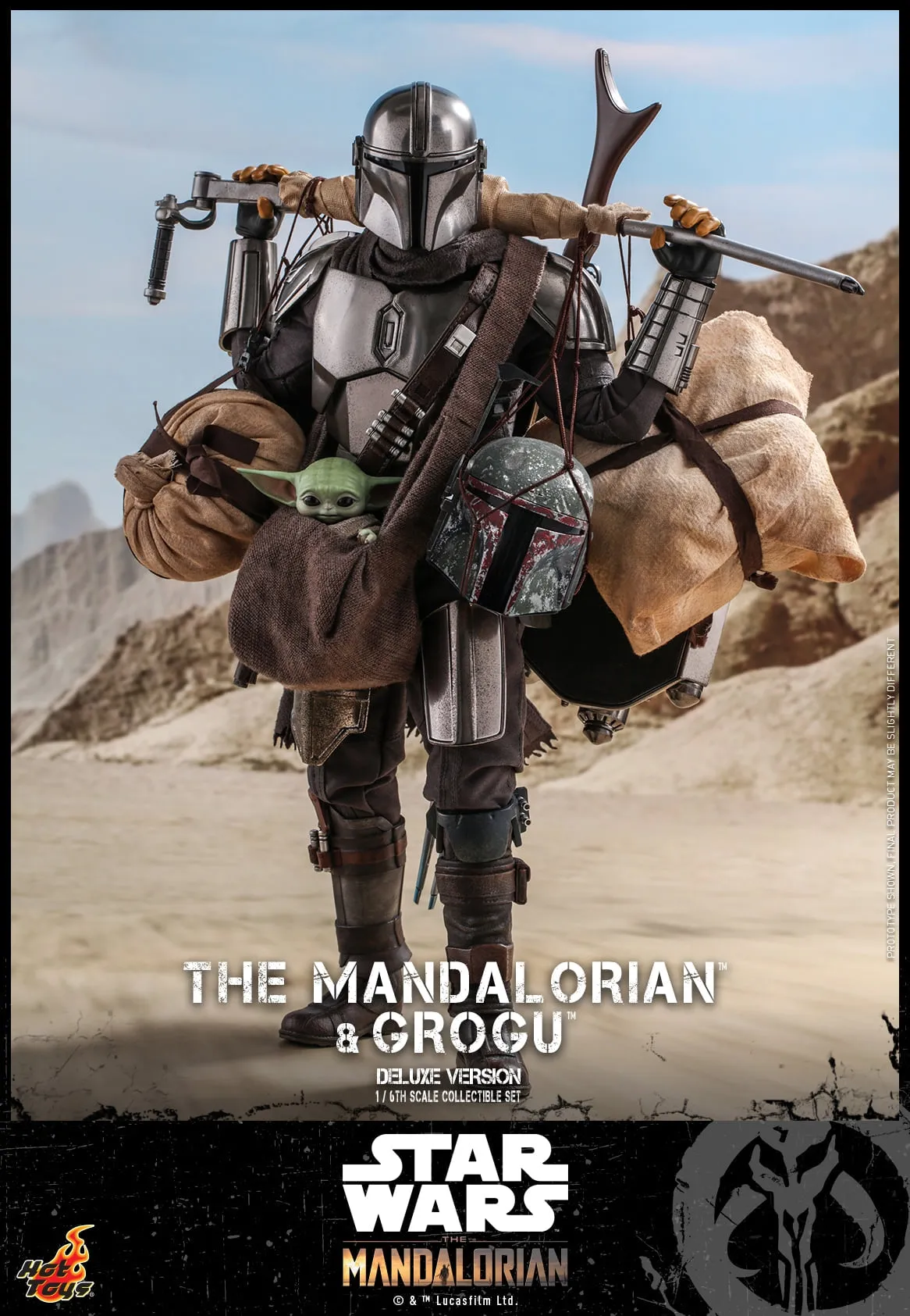 Hot Toys - TMS052 - Star Wars: The Mandalorian™ - 1/6th scale The Mandalorian™ and Grogu™ Collectible Set (Deluxe)
