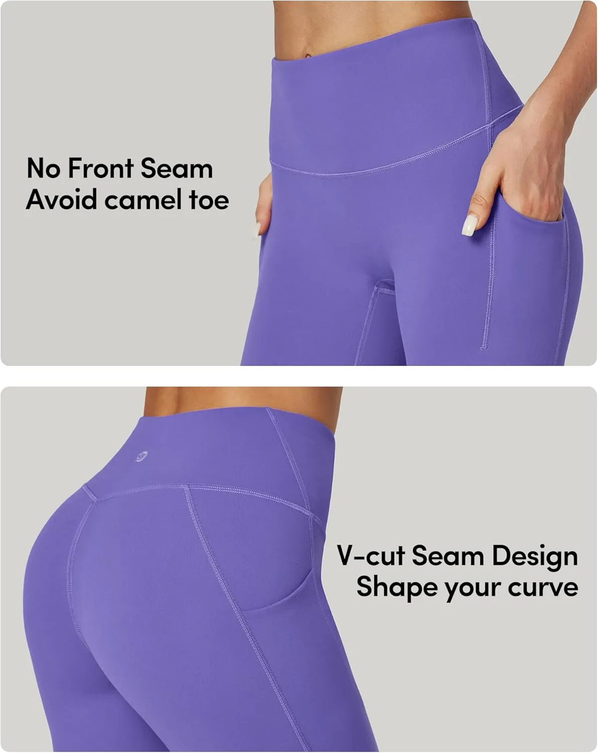 IUGA Biker Shorts Women Tummy Control 8" Workout Gym High Waisted Running Yoga Compression Spandex Shorts Women with Pockets
