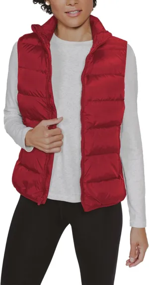 JIHUILAI Womens Puffer Vest Lightweight Sleeveless Jacket Women Puffy Vest Quilted Coat Warm Winter Vests With Pockets