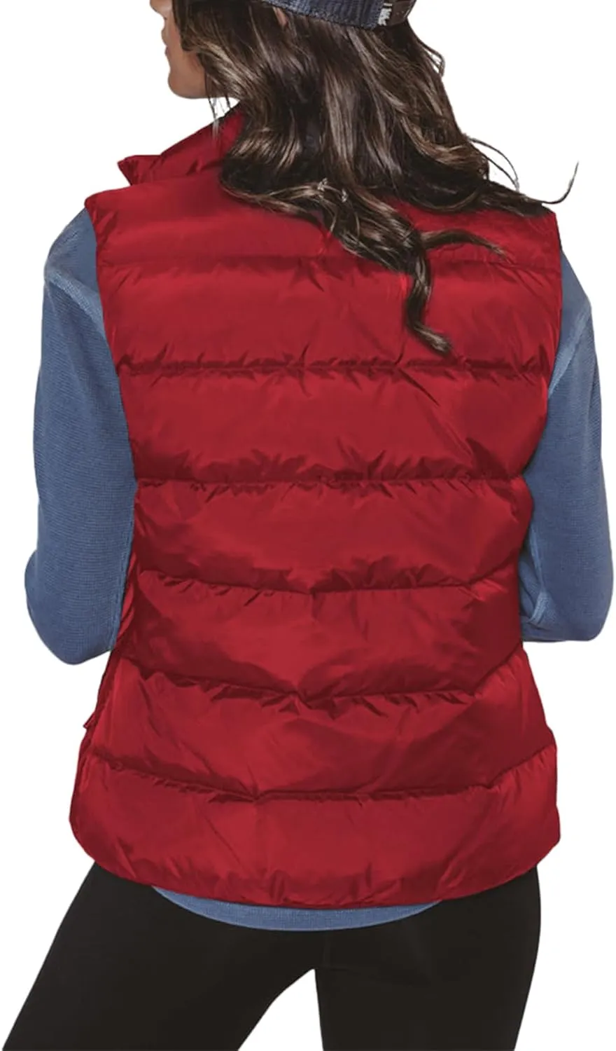 JIHUILAI Womens Puffer Vest Lightweight Sleeveless Jacket Women Puffy Vest Quilted Coat Warm Winter Vests With Pockets