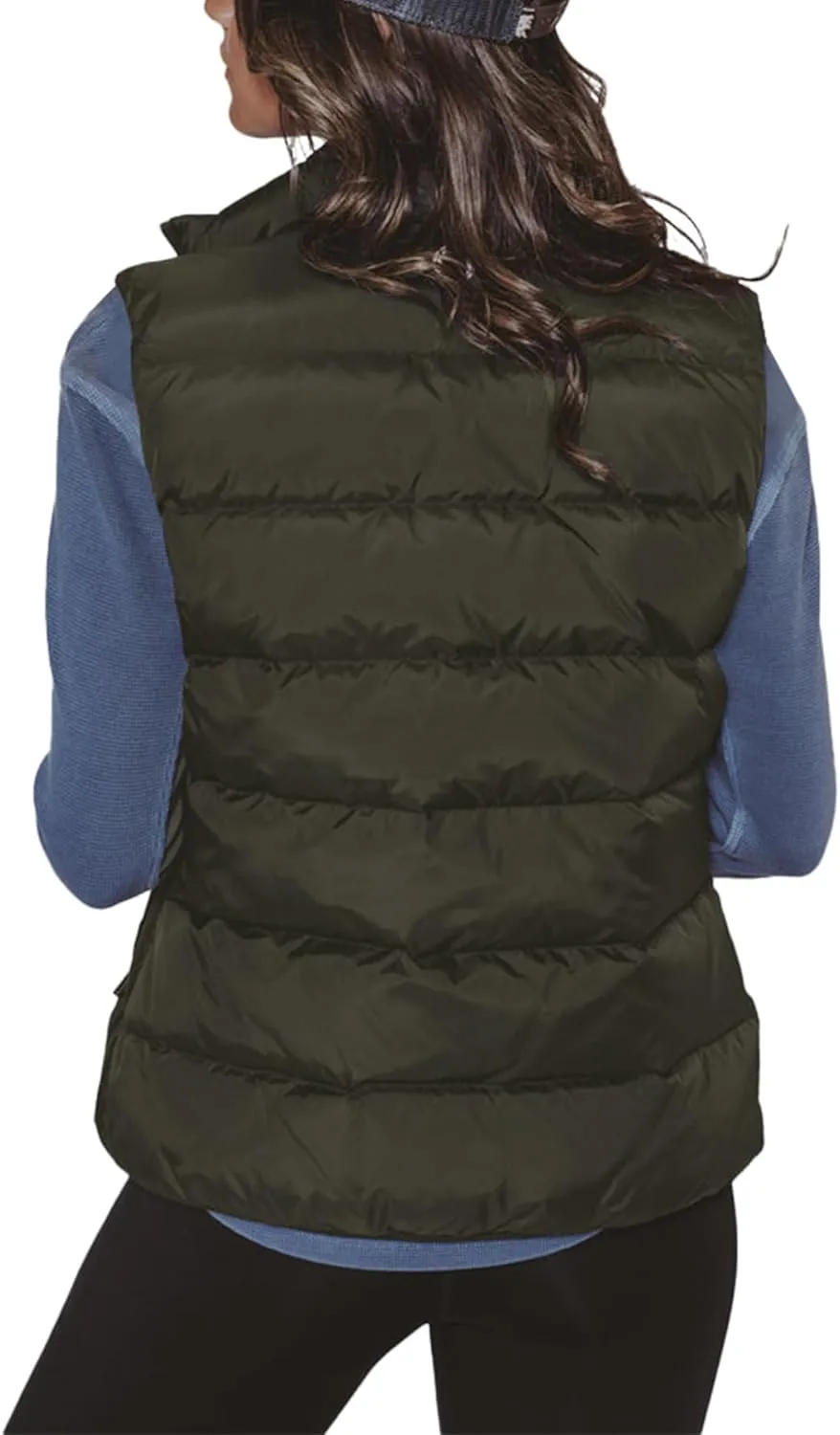 JIHUILAI Womens Puffer Vest Lightweight Sleeveless Jacket Women Puffy Vest Quilted Coat Warm Winter Vests With Pockets