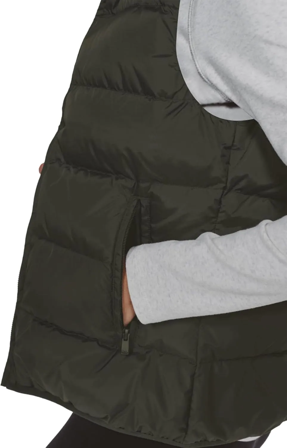 JIHUILAI Womens Puffer Vest Lightweight Sleeveless Jacket Women Puffy Vest Quilted Coat Warm Winter Vests With Pockets