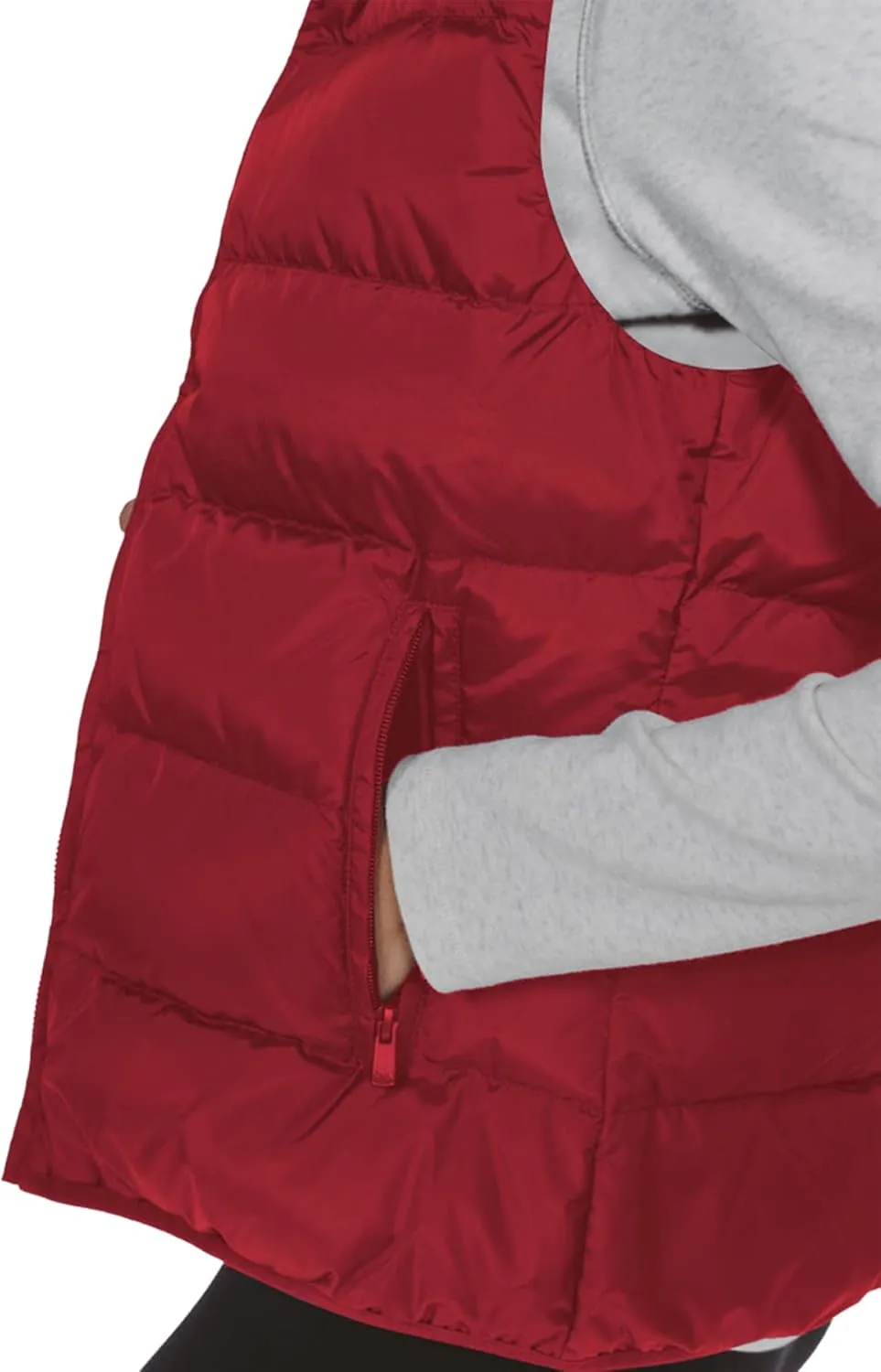 JIHUILAI Womens Puffer Vest Lightweight Sleeveless Jacket Women Puffy Vest Quilted Coat Warm Winter Vests With Pockets