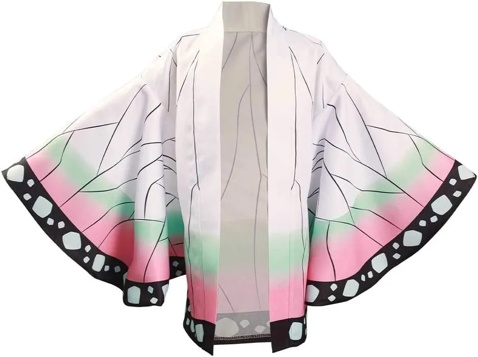Kids Kimetsu Tanjirou Nezuko Giyuu Cape Cloak Cosplay kimono Cardigan Top Jacket