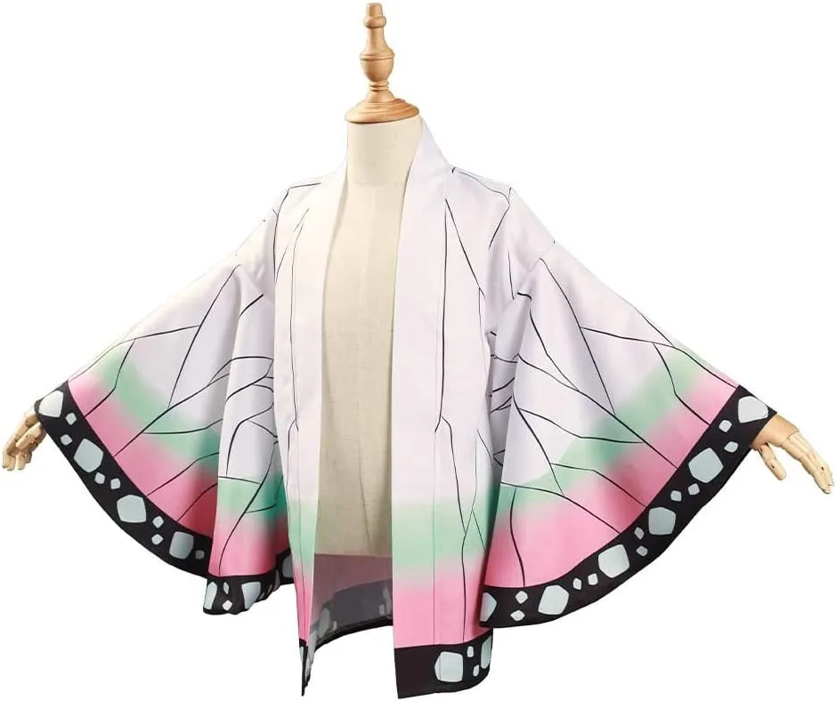 Kids Kimetsu Tanjirou Nezuko Giyuu Cape Cloak Cosplay kimono Cardigan Top Jacket