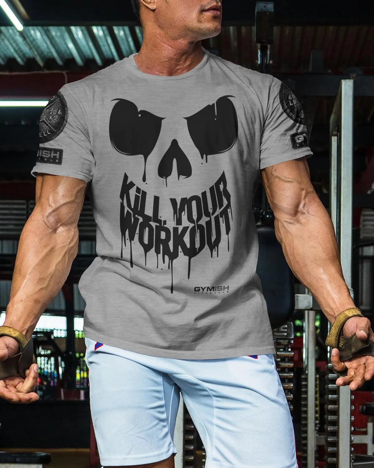 KillWorkout Shirts for Men, Funny Workout Gym Shirt Lifting T-Shirt