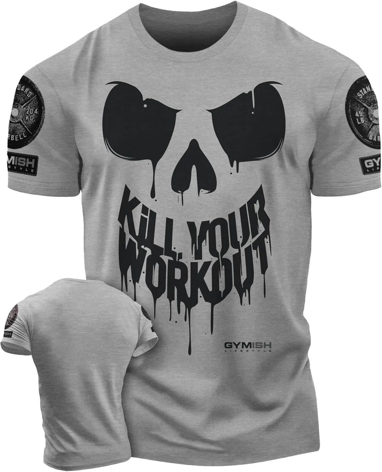 KillWorkout Shirts for Men, Funny Workout Gym Shirt Lifting T-Shirt