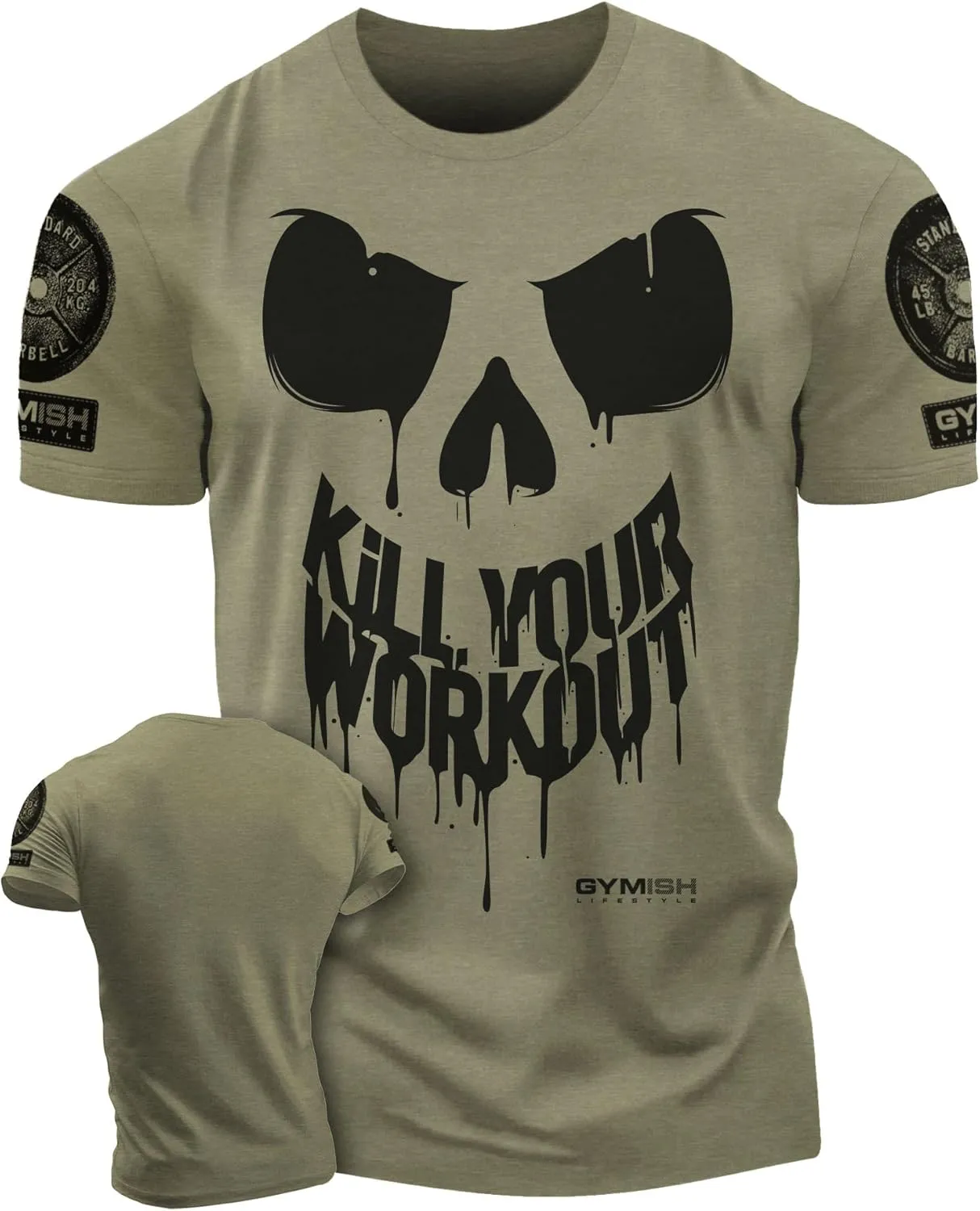 KillWorkout Shirts for Men, Funny Workout Gym Shirt Lifting T-Shirt