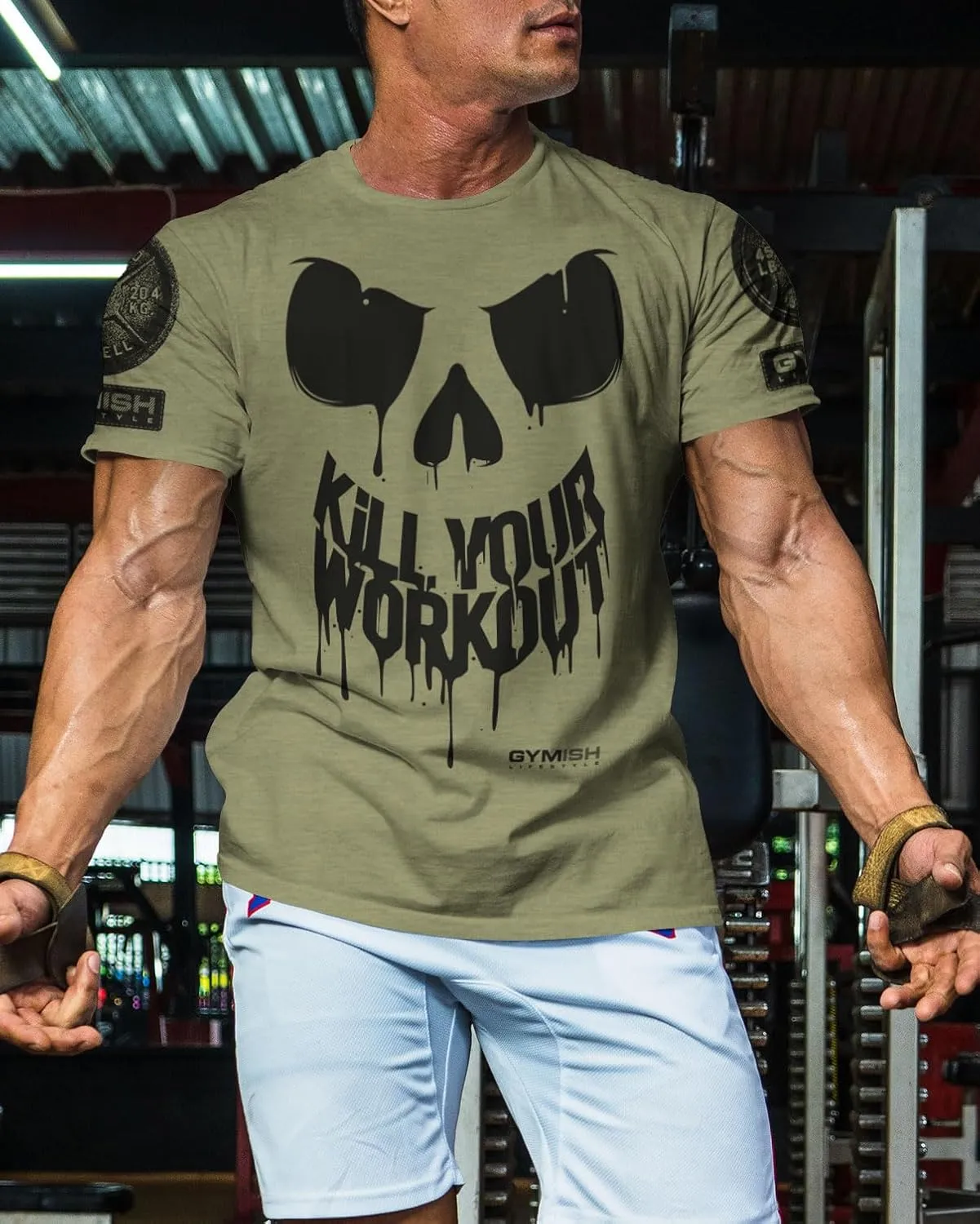 KillWorkout Shirts for Men, Funny Workout Gym Shirt Lifting T-Shirt