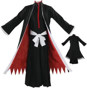 Kurosaki Cosplay Costume Kurosaki Outfit Uniform Black Cloak Kimono with Mask