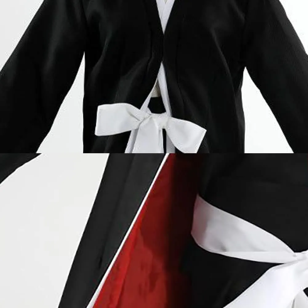 Kurosaki Cosplay Costume Kurosaki Outfit Uniform Black Cloak Kimono with Mask
