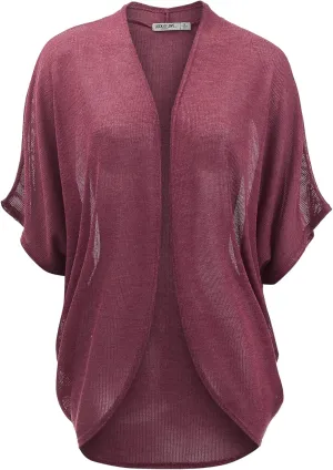 Lock and Love Kimono Style Women's Short Sleeve Open-Front Batwing Cardigan Loose fit