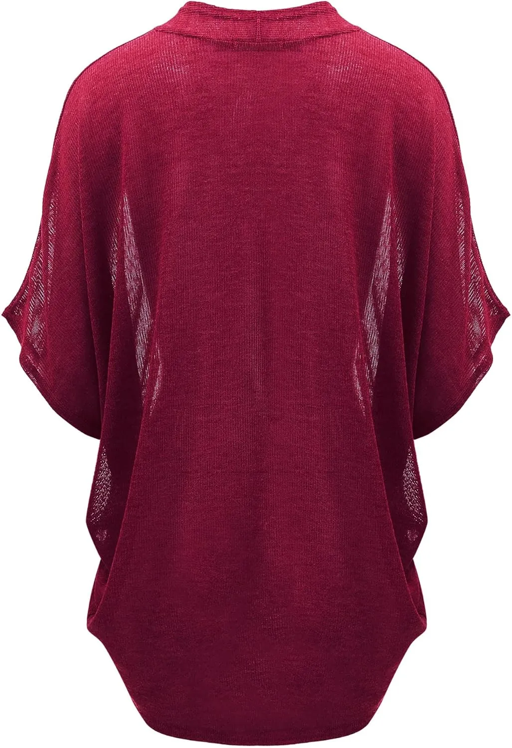 Lock and Love Kimono Style Women's Short Sleeve Open-Front Batwing Cardigan Loose fit