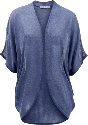 Lock and Love Kimono Style Women's Short Sleeve Open-Front Batwing Cardigan Loose fit