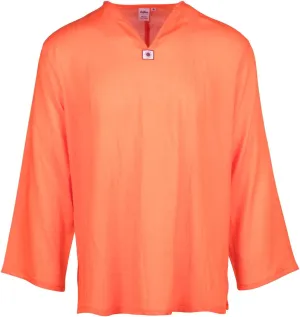 LOFBAZ Men's T-Shirt 100% Cotton Beach Hippie Shirt V-Neck Yoga Tunic Top