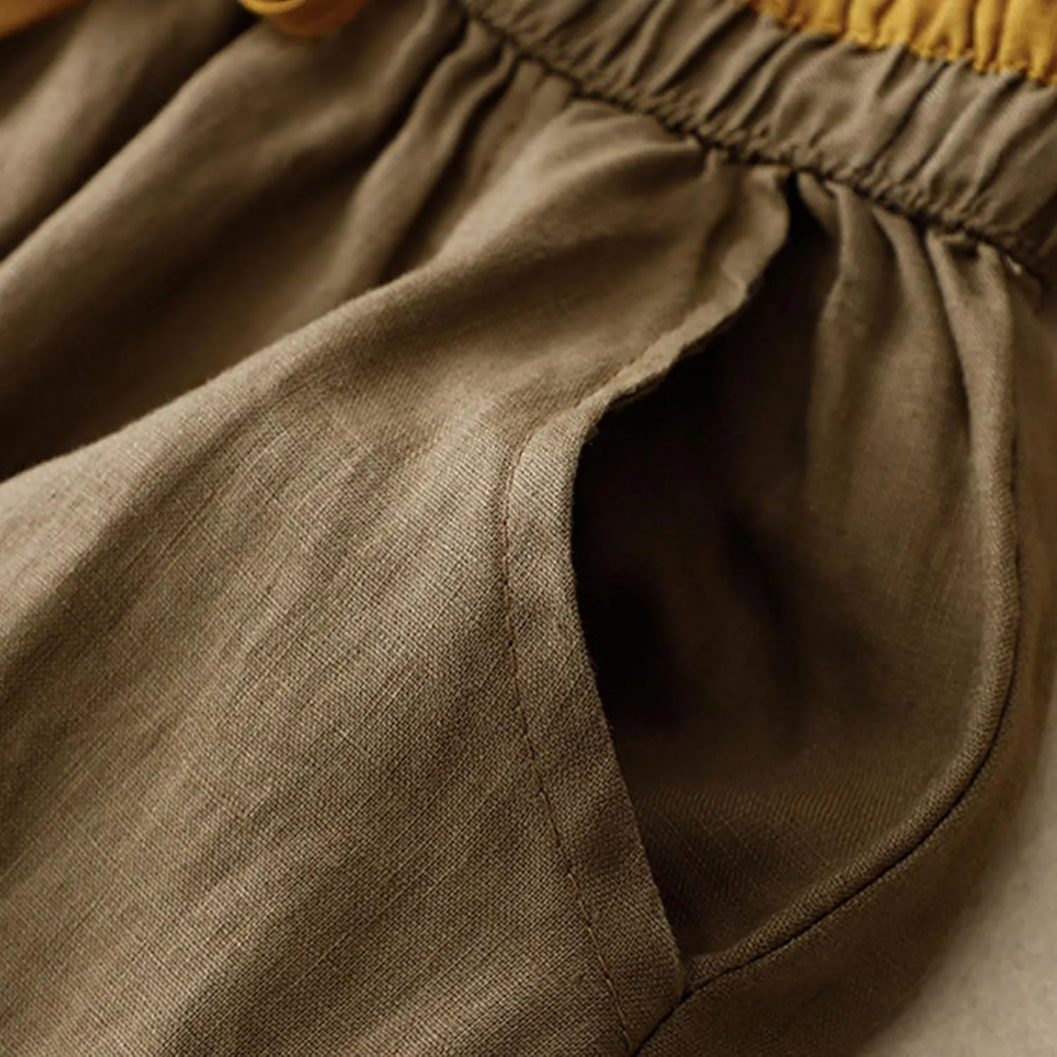 Long Skirts for Women Summer Casual Embroidered Floral Cotton Linen Skirt Dress Loose Fit Elastic Waist Maxi Skirts