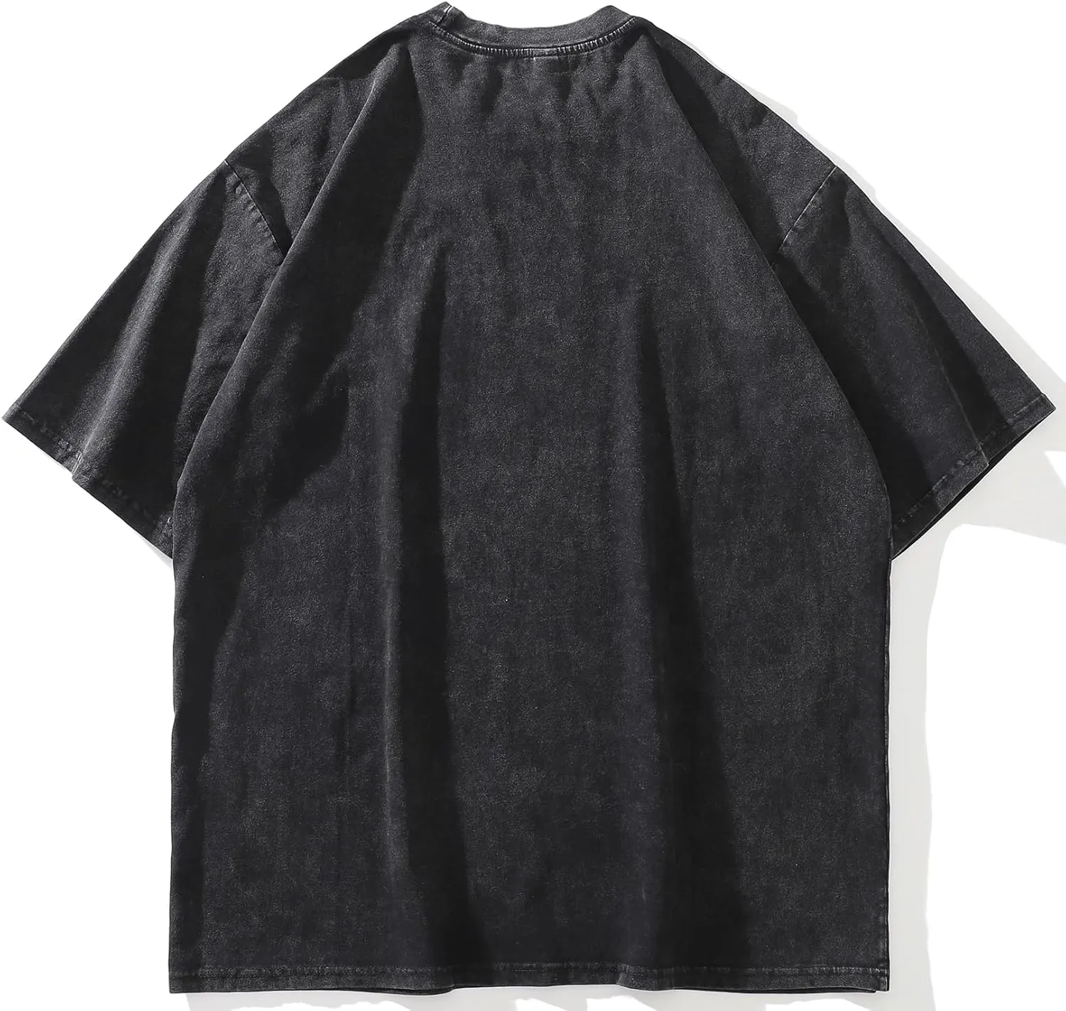 Men T-Shirt Streetwear Aesthetic Graphic Tee Shirt Vintage Faded Black Hipster