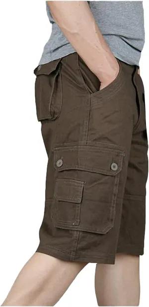 Men's Cargo Shorts and Pants Leisure Color Fashion Men's Solid Summer Men's pants Mens Cargo Shorts Size 38 Long