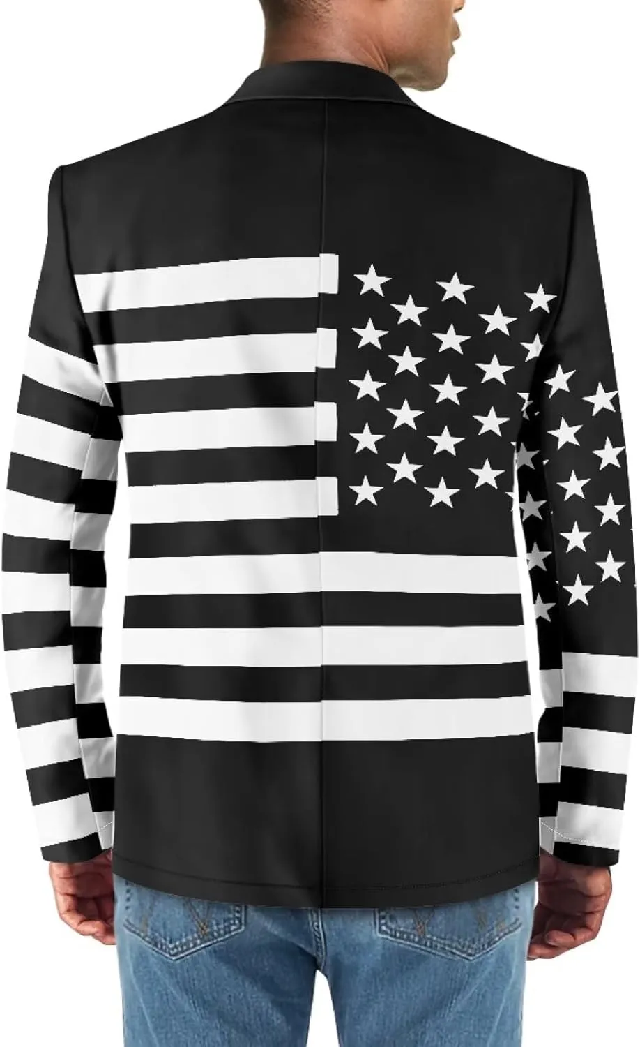 Men's Casual Blazer Business One Button Lapel Men Suit Jacket with Pockets Long Sleeve Sport Coat Regular Fit