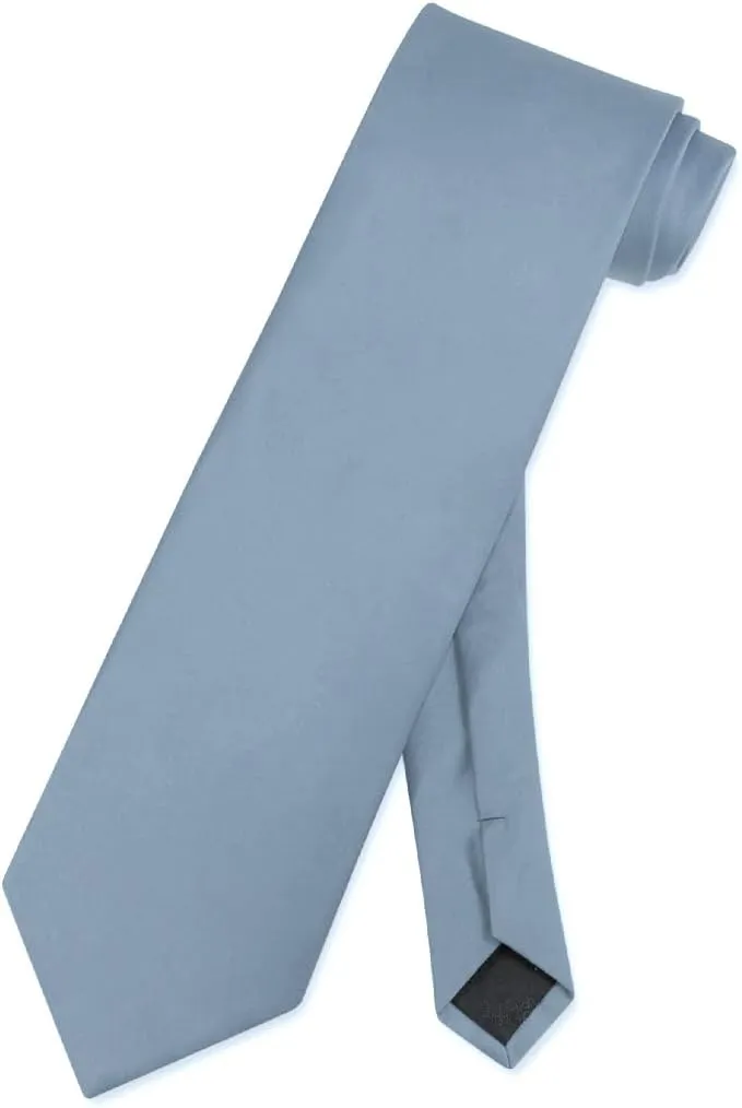 Men's Dress Vest Necktie Set Solid Color Neck Tie Vests for Suit or Tuxedo