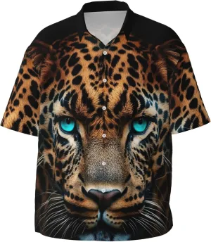 Men's Hawaiian Beach Shirt, Short Sleeve Shirts for Men, Quick-Dry Button Up Shirt