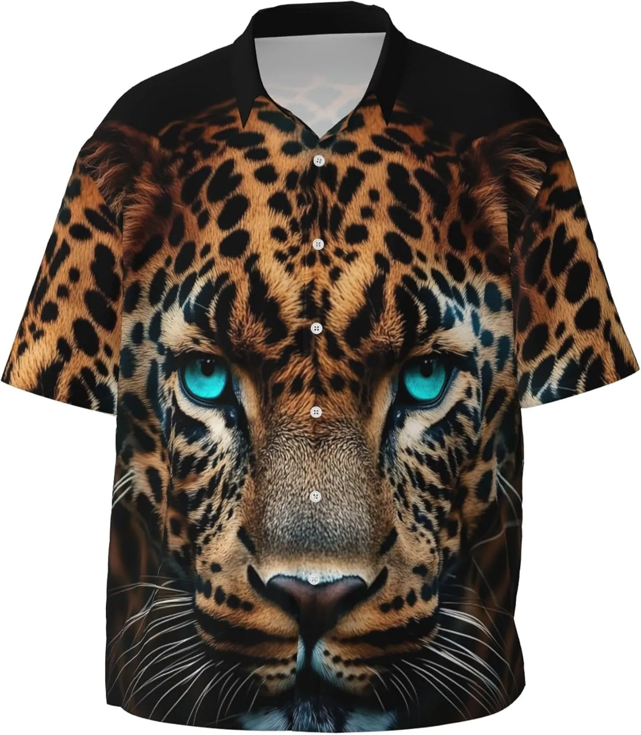Men's Hawaiian Beach Shirt, Short Sleeve Shirts for Men, Quick-Dry Button Up Shirt