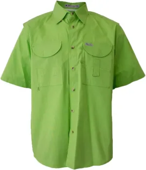Men's Short Sleeve Fishing Button Down Shirt, Breathable Outdoors Casual Lightweight Shirt