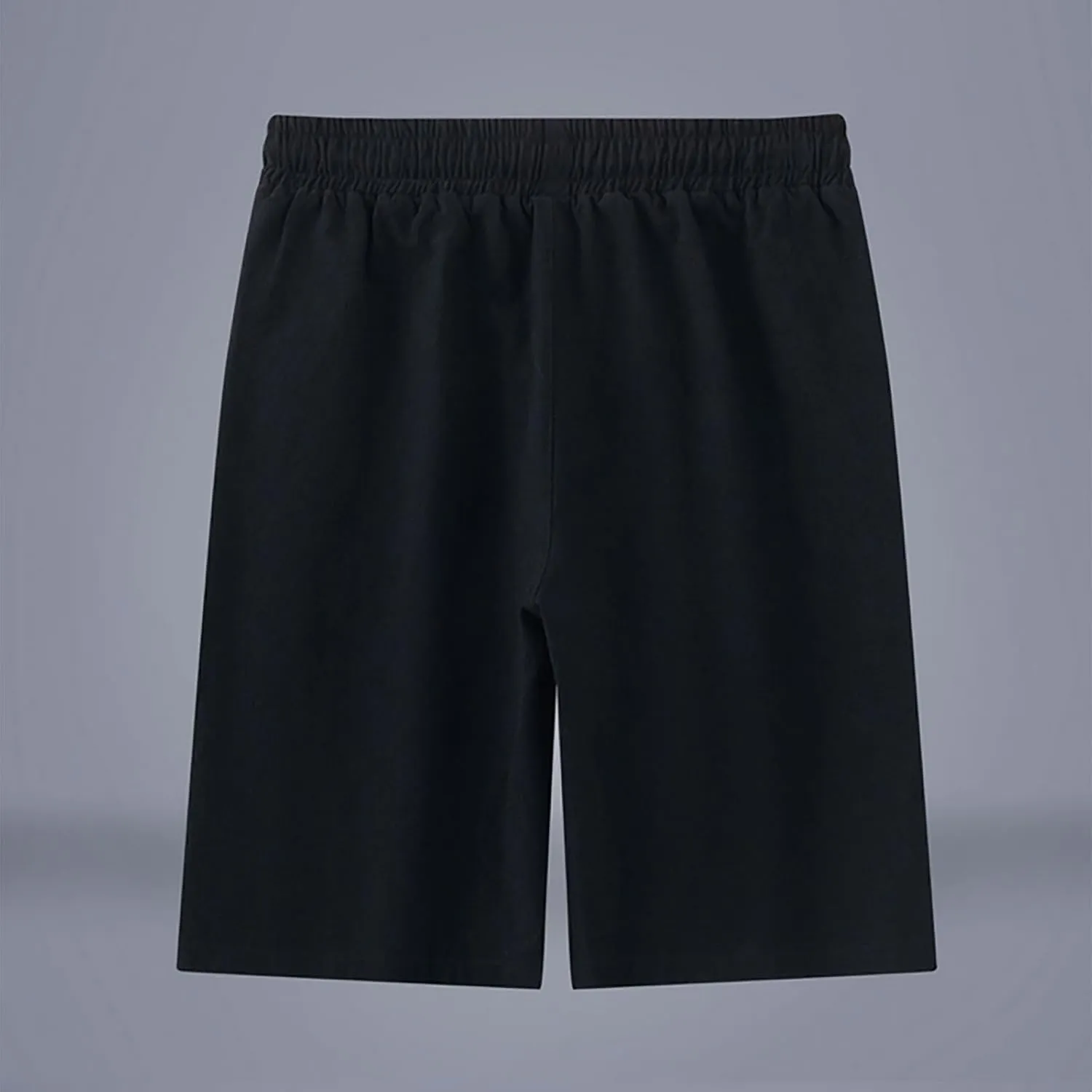 Mens Solid Shorts Basic Elastic Waist Drawstring Chino Shorts for Home or Outdoor Casual Use(Available in Plus Size)