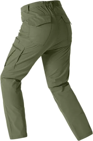 Mens Stretch Work Trousers Working Linen Casual Athletic Elastic Waist Public Business Leather Big and Tall Travel