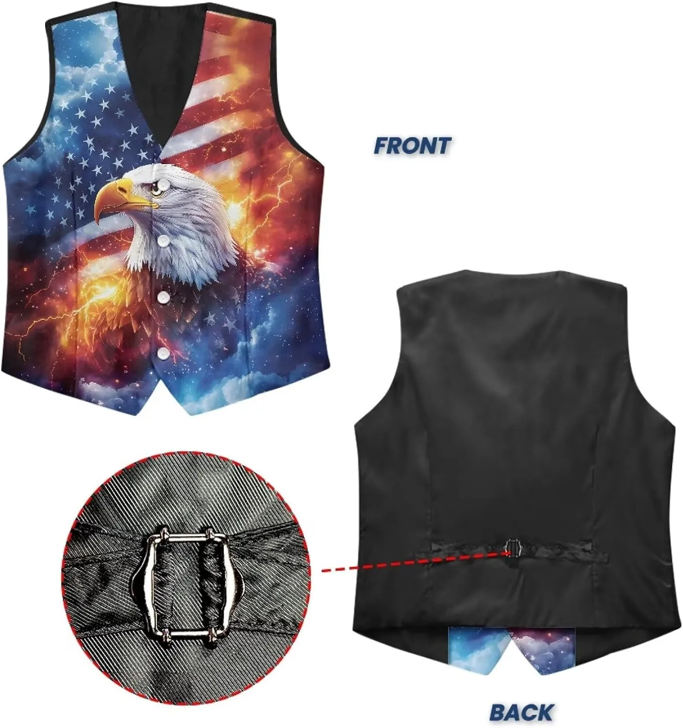 Men's Suit Vests Casual Formal Dress Vest Business Slim Fit Waistcoat Vest for Suits Tuxedo with Back Strap S-4XL