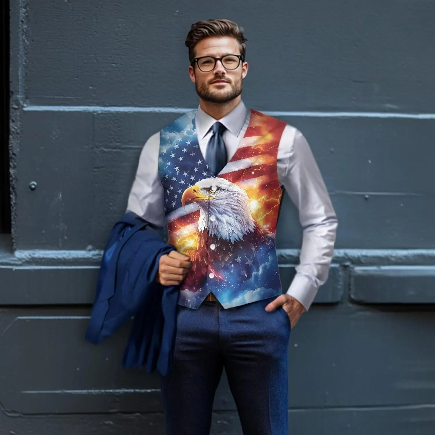 Men's Suit Vests Casual Formal Dress Vest Business Slim Fit Waistcoat Vest for Suits Tuxedo with Back Strap S-4XL