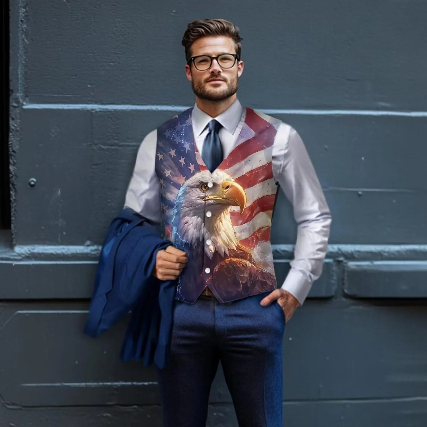 Men's Suit Vests Casual Formal Dress Vest Business Slim Fit Waistcoat Vest for Suits Tuxedo with Back Strap S-4XL