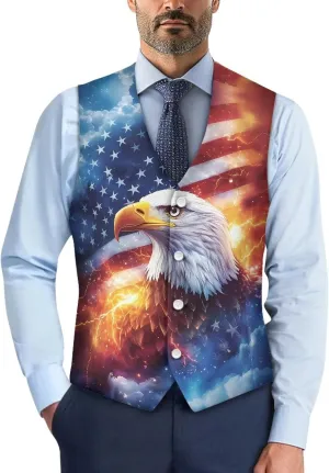 Men's Suit Vests Casual Formal Dress Vest Business Slim Fit Waistcoat Vest for Suits Tuxedo with Back Strap S-4XL