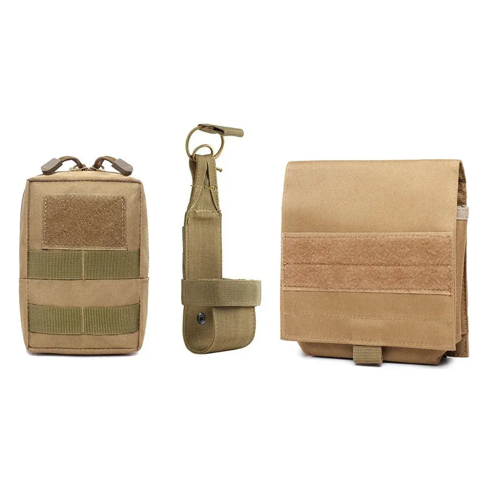 MOLLE Bags for Tactical Dog Harness Pet Food Pocket Bottle Holder First Aid Medical EDC Tool Carrier Bag Pack Pouch Accessory