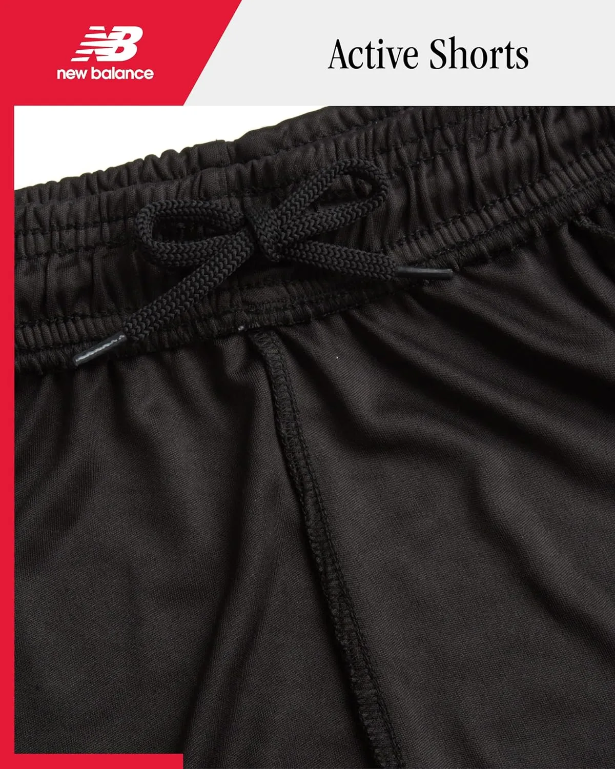 New Balance Boys Athletic Shorts - Moisture-Wicking Performance Mesh Active Shorts for Boys for Running and Sports (4-20)
