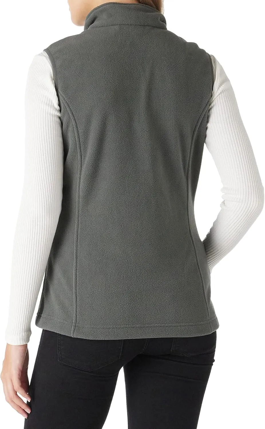 Outdoor Ventures Women's Polar Fleece Zip Vest Outerwear with Pockets,Warm Sleeveless Coat Vest for Fall & Winter