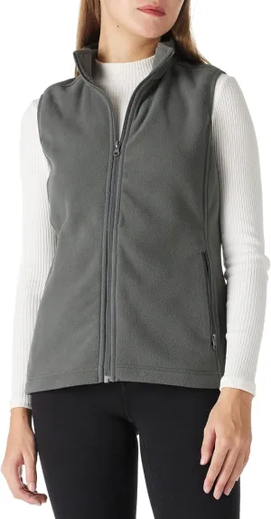 Outdoor Ventures Women's Polar Fleece Zip Vest Outerwear with Pockets,Warm Sleeveless Coat Vest for Fall & Winter