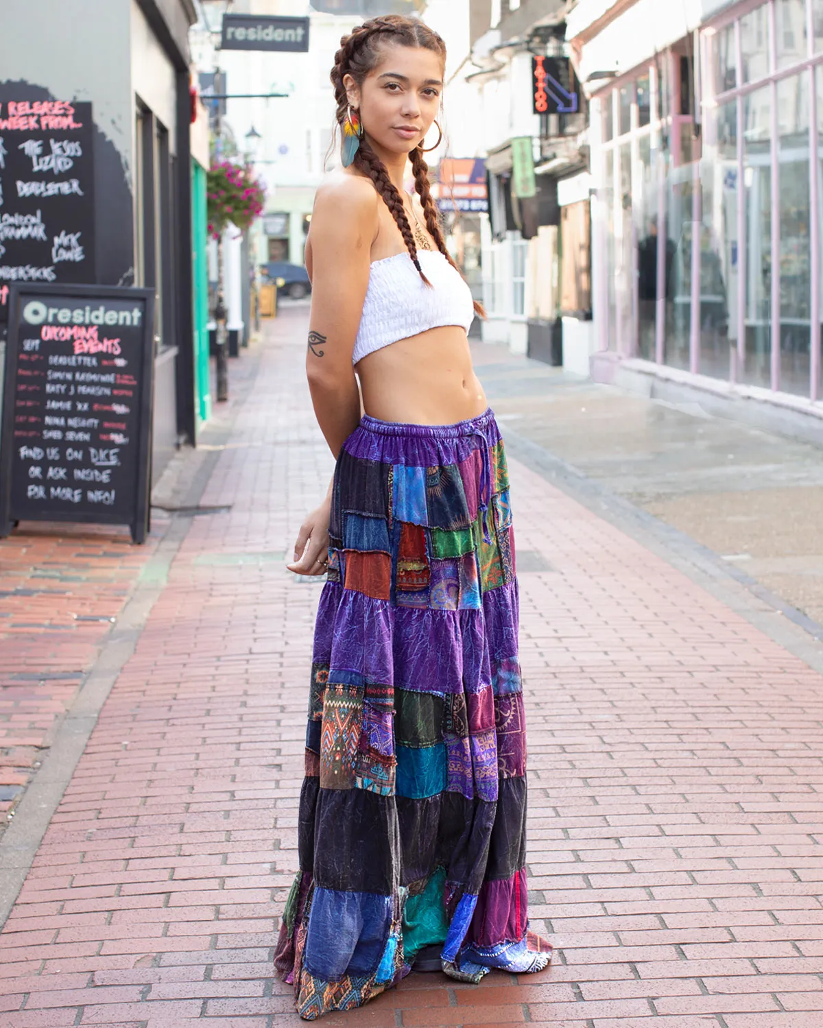 Patchwork Maxi Skirt